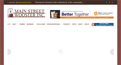 Desktop Screenshot of mainstreetwooster.org